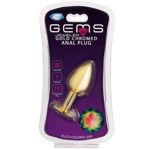 Cloud 9 Gems Gold Anal Plug Small - Image 2