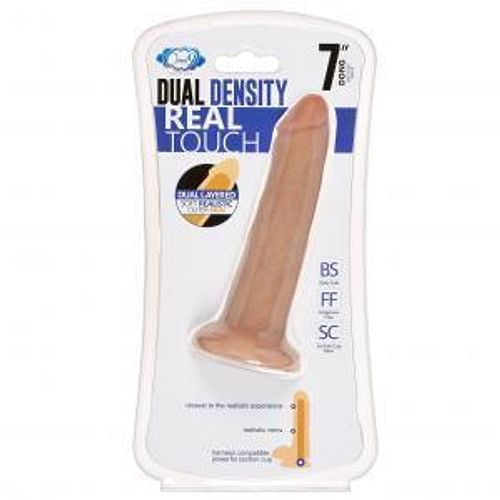 Cloud 9 Dual Density Real Touch 7 inches Dong without Balls Tan - Image 2