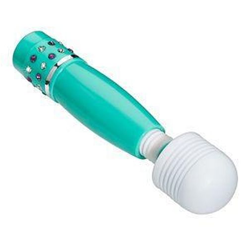 Cloud 9 Mini Flexible Wand Silicone Head & Jewels Teal - Image 2