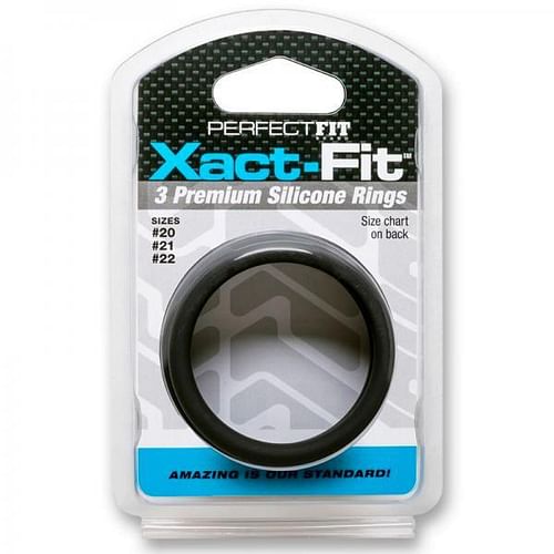 Xact-Fit 3 Ring Kit L/XL Black Silicone - Image 2