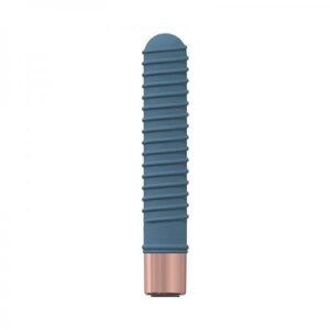 Loveline Poise 10 Speed Mini-vibe Silicone Rechargeable Waterproof Blue/grey