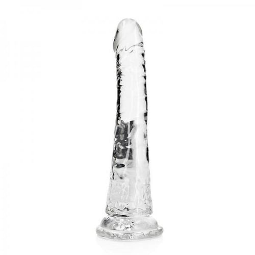 Realrock Slim Dildo 7in Transparent - Image 2
