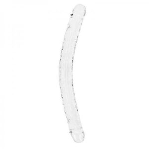Realrock Crystal Clear Double Dong 18 In. Dual-ended Dildo Clear