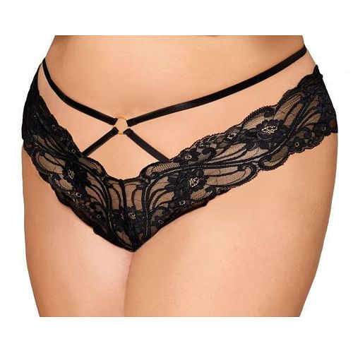 Cheeky Open Crotch Thong W/ Chains 3x4x - Image 2