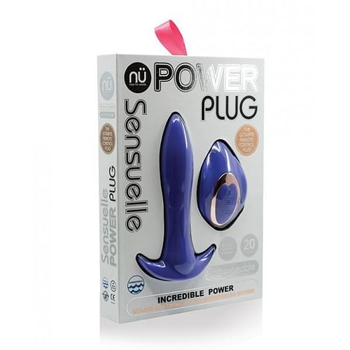 Power Plug Remote Control Butt Plug Ultra Violet - Image 2