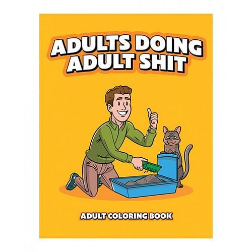 Adults Doing Adult Shit Coloring Book (net) - Image 2