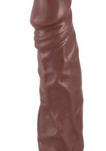 X5 Realistic Hard On 9 inches Vibrating Dildo - Brown