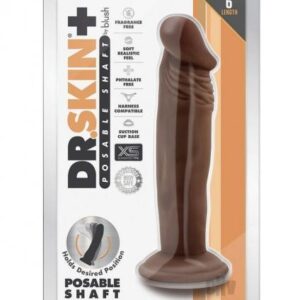 Dr Skin Plus Posable Dildo 6 Chocolate