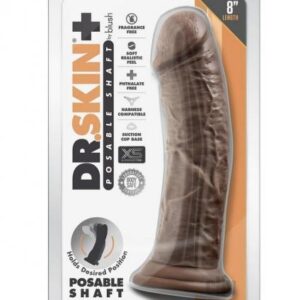 Dr Skin Plus Thick Pose Dildo 8 Chocola
