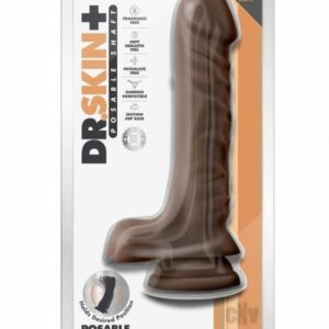 Dr Skin Plus Pose Dildo 9 Chocolate