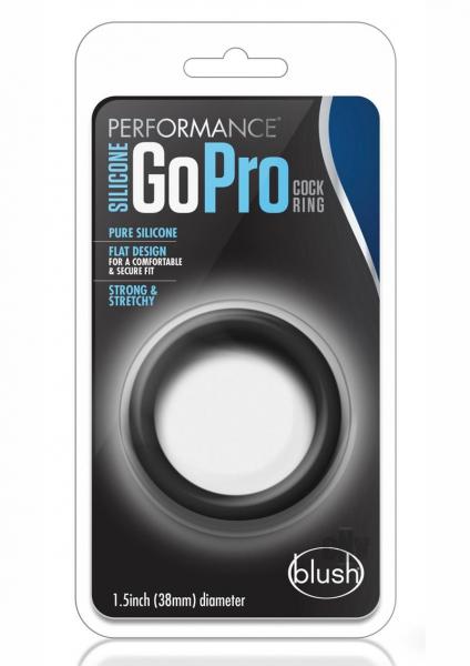 Performance Silicone Go Pro Cock Ring Black - Image 4