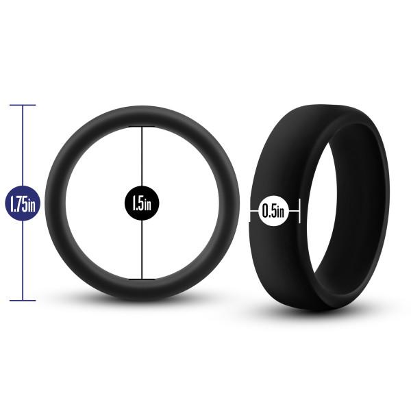 Performance Silicone Go Pro Cock Ring Black - Image 5