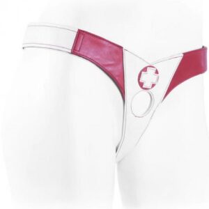 Connoisseur Nurse Single Strap Harness White And Red