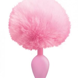 Cottontails Bunny Tail Silicone Butt Plug Pink