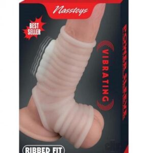 Vibrating Power Sleeve Ribbed Fit Wht
