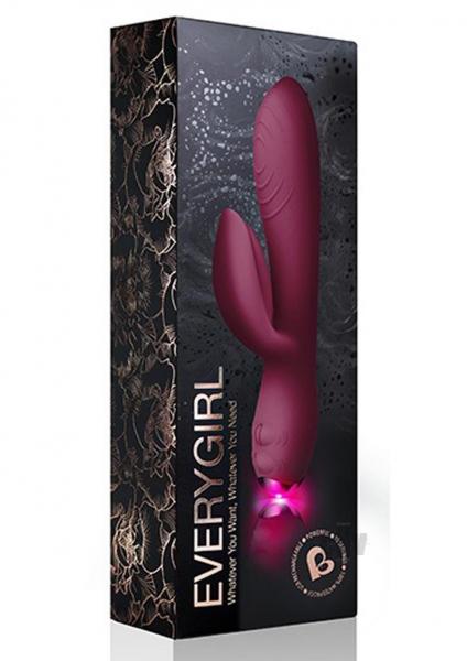 Every Girl Burgundy Purple Rabbit Vibrator - Image 3