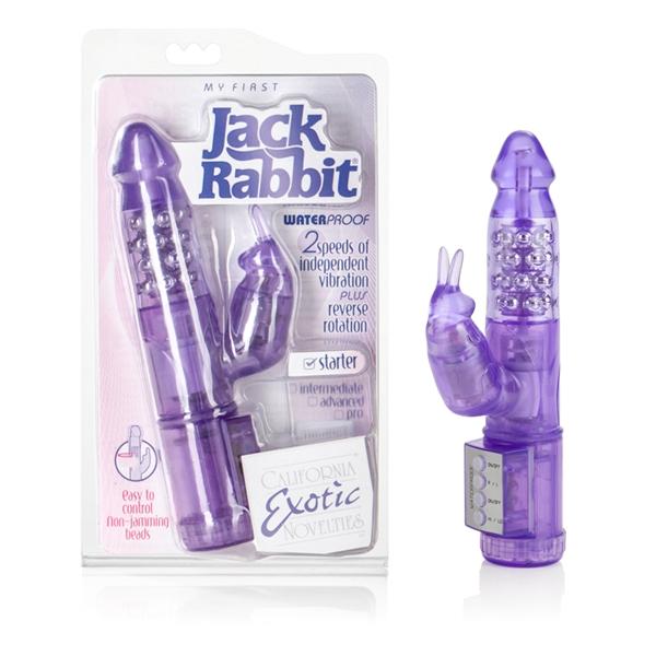 My First Jack Rabbit Vibrator Waterproof 5.25" Insertable - Purple - Image 5