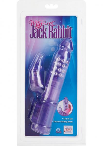 My First Jack Rabbit Vibrator Waterproof 5.25" Insertable - Purple - Image 3