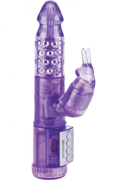 My First Jack Rabbit Vibrator Waterproof 5.25" Insertable - Purple - Image 2