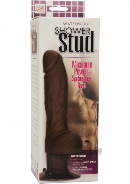 Waterproof Shower Stud Super Stud Brown Vibrator - Image 3
