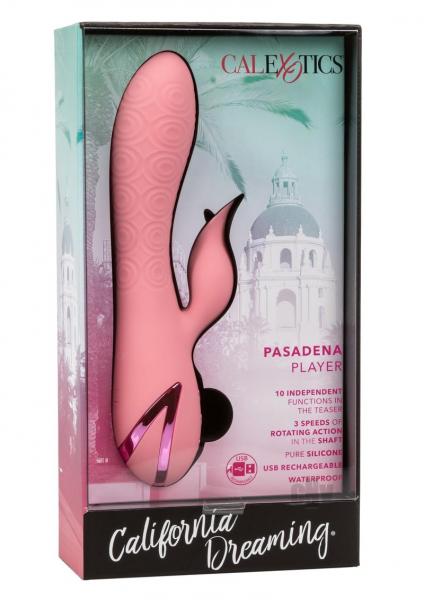 California Dreaming Pasadena Player Pink Rabbit Vibrator - Image 4