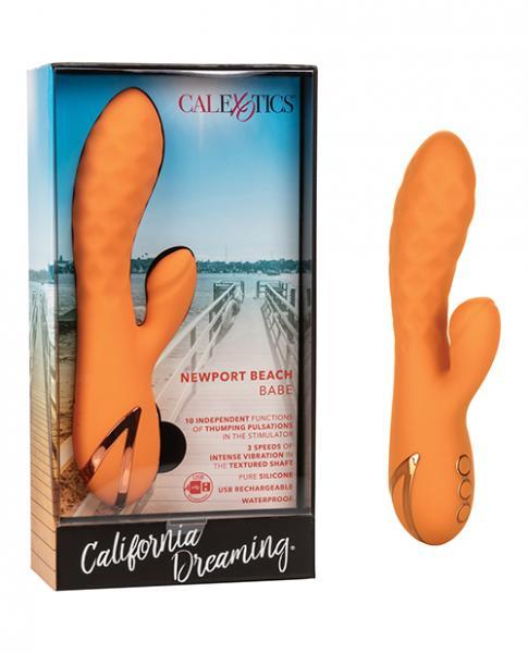 California Dreaming Newport Beach Babe Orange Vibrator - Image 3