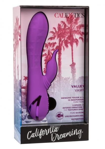 California Dreaming Valley Vamp Purple Rabbit Vibrator - Image 4