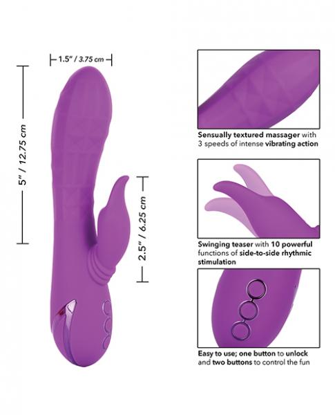 California Dreaming Valley Vamp Purple Rabbit Vibrator - Image 5