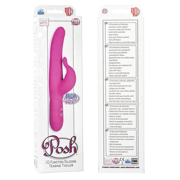 Posh Teasing Tickler 10 Function Pink Vibrator - Image 4