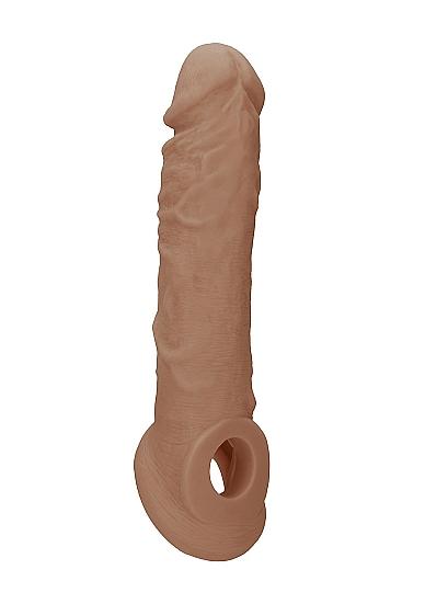 Realrock Penis Sleeve 8in Tan - Image 3