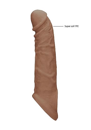 Realrock Penis Sleeve 8in Tan - Image 4