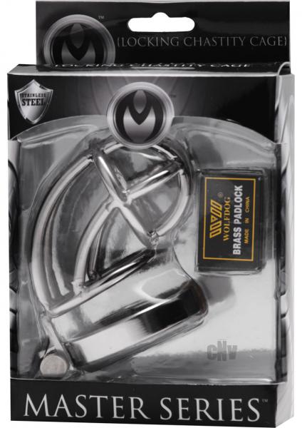 Captus Stainless Steel Locking Chastity Cage - Image 2