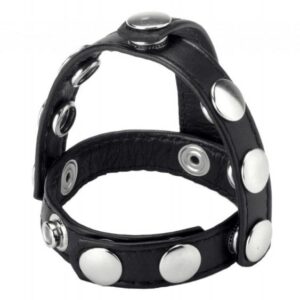 Strict Snap On Cock And Ball Harness Black