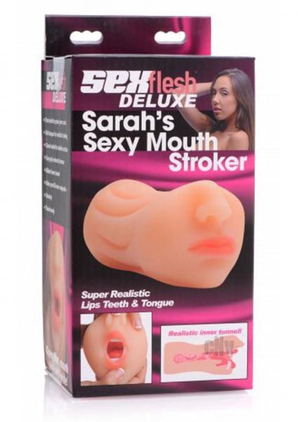 Sarah's Sexy Mouth Blow Job Stroker Beige - Image 4
