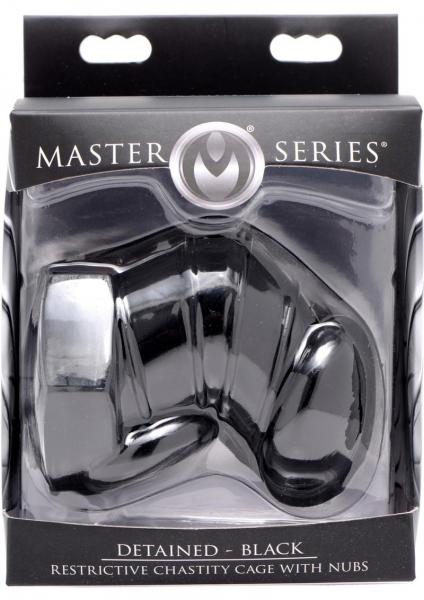 Detained Black Restrictive Chastity Cage - Image 4