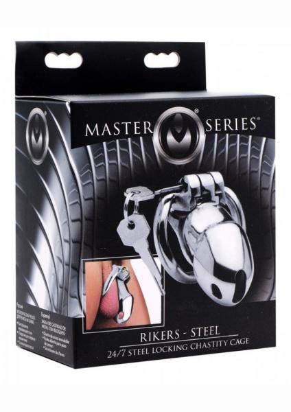 Rikers 24-7 Stainless Steel Locking Chastity Cage - Image 4