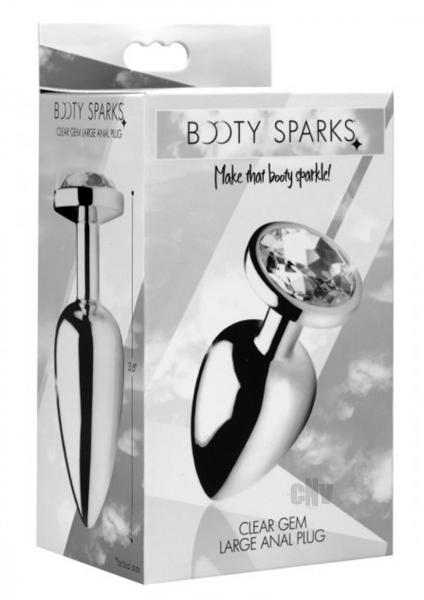 Booty Sparks Clear Gem Large Anal Plug - Image 4