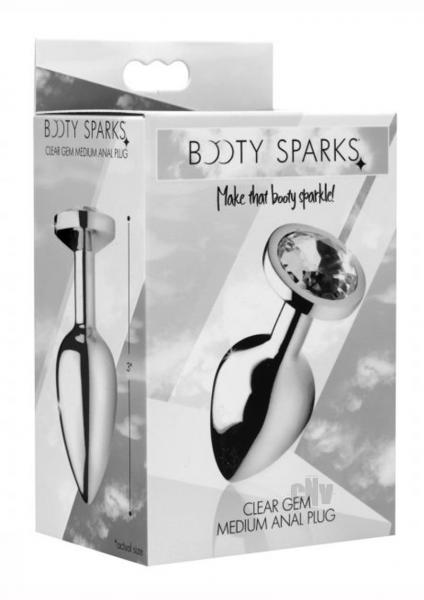 Booty Sparks Clear Gem Anal Plug Medium - Image 4