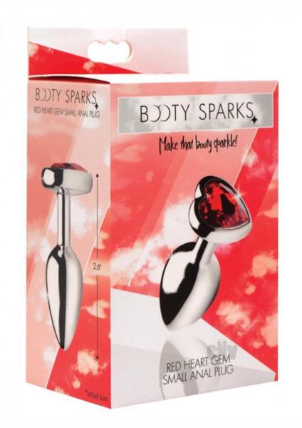 Booty Sparks Red Heart Gem Small Anal Plug - Image 4