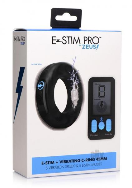 E-stim Pro Silicone Vibrating Cock Ring - Small - Image 2