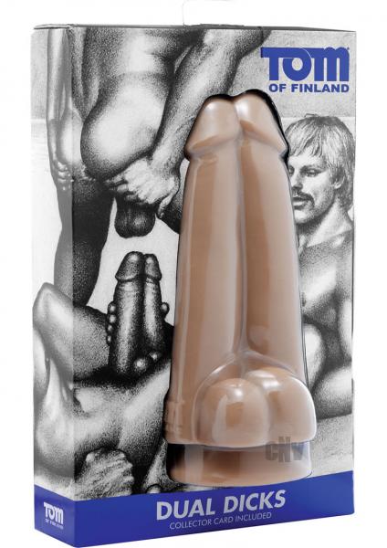 Tom Of Finland Dual Dicks Double Dildo Beige - Image 4