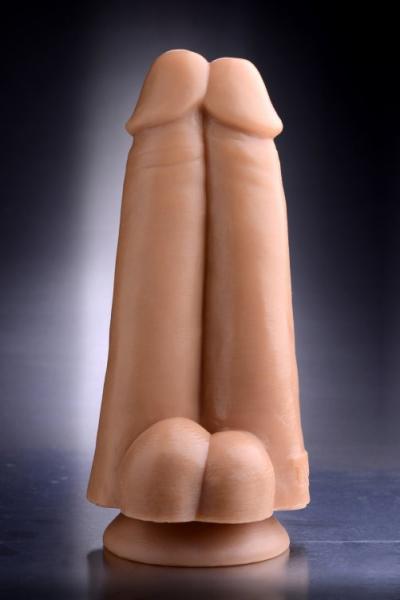 Tom Of Finland Dual Dicks Double Dildo Beige - Image 3