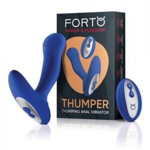 Forto Thumper Anal Vibrator - Blue