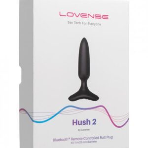 Lovense Hush 2 1" Butt Plug - Black