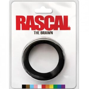 Rascal The Brawn Silicone Cock Ring - Black