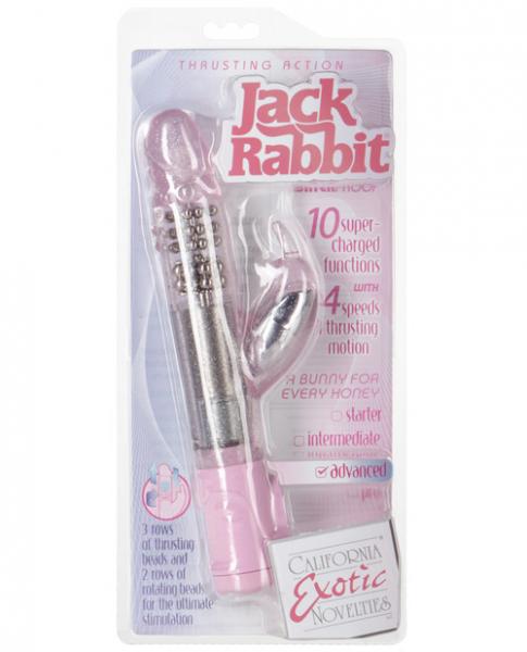 Thrusting Jack Rabbit Pink Vibrator - Image 4