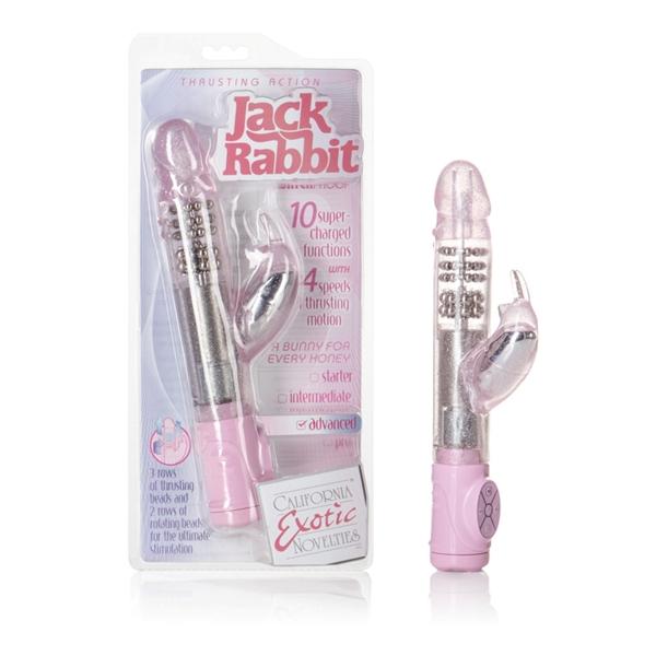 Thrusting Jack Rabbit Pink Vibrator - Image 5