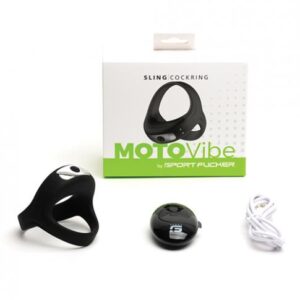 Sport Fucker Motovibe Sling Cockring W/remote - Black