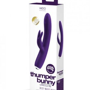 Vedo Thumper Bunny Rechargeable Dual Vibe - Deep Purple