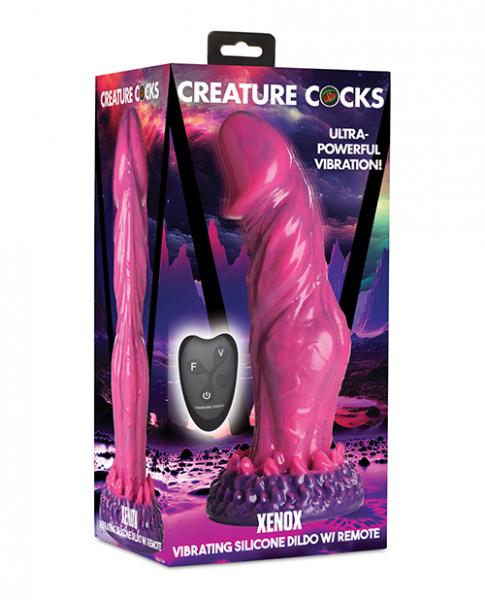 Creature Cocks Xenox Vibrating Silicone Dildo With Remote - Image 2